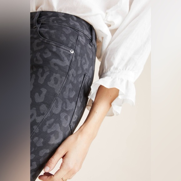 NWT Anthropologie DL1961 Farrow Leopard High-Rise Skinny Jeans - Size 29 - Picture 6 of 6